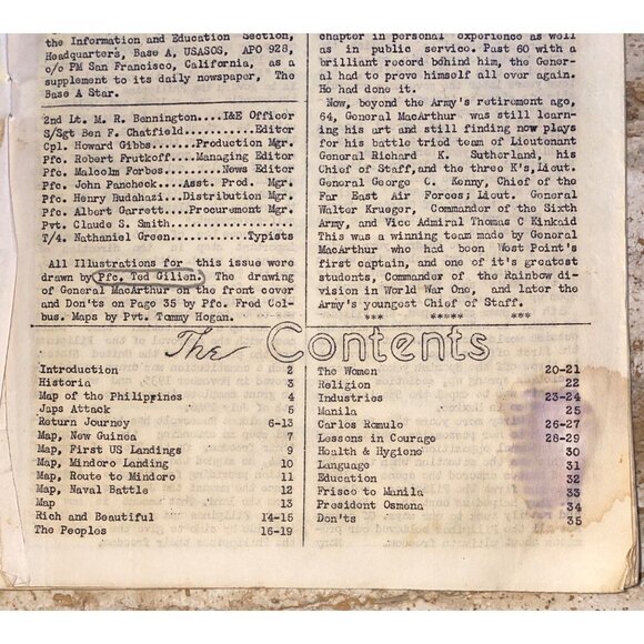 Vintage 1940s Base A Star Philippine Edition Featuring General Douglas MacArthur - Picture 6 of 8